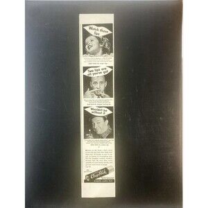 Fleet's Chap Stick "Keeps Lips Fit" Vintage Print Ad 1946